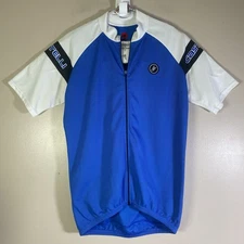 Castelli Blue  Full Zip Cycling Jersey Size Large