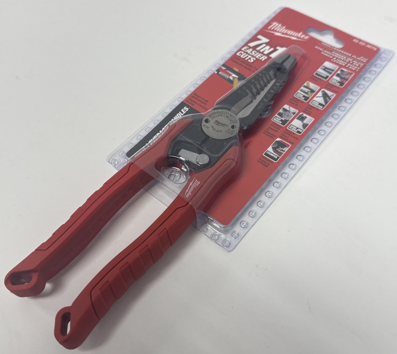Milwaukee 9 in. 7-in-1 High Leverage Combination Wire Stripper/Cutter Pliers