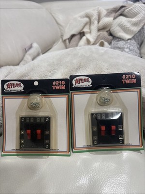 2 × ATLAS TWIN # 210 POWER SWITCHES NEW IN PACKAGE