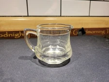 Vintage glass pitcher Kellogg's Correct Creamer 1940s