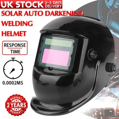 Auto Darkening Welding Helmet Mask Welders Arc Tig Mig Grinding Solar Powered