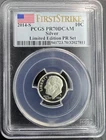 2014 S SILVER PROOF LIMITED EDITION ROOSEVELT DIME 1st STRIKE PCGS PR 70 DCAM