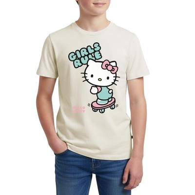 Hello Kitty Auf Skateboard Girls Rule Teenager Premium Bio T-Shirt