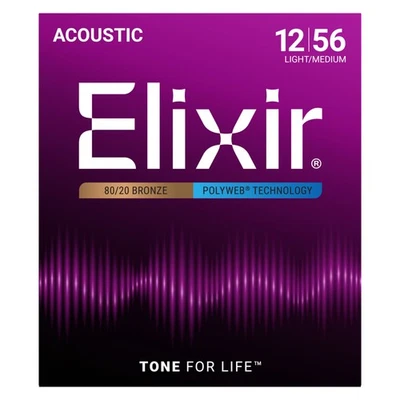 Elixir 11075 Polyweb Acoustic 12-56 - Westerngitarrensaiten