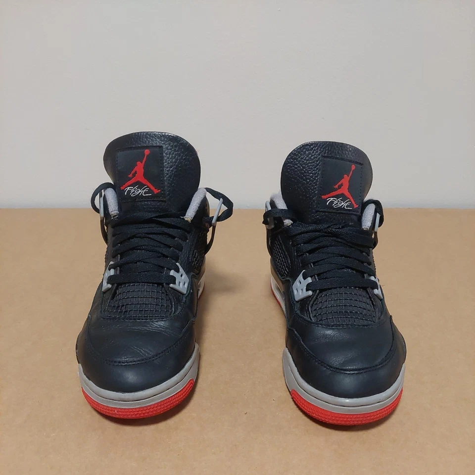  Jordan 4 Retro Bred Reimagined (GS)  FQ8213-006 size 7Y no insoles  - Image 3 of 4