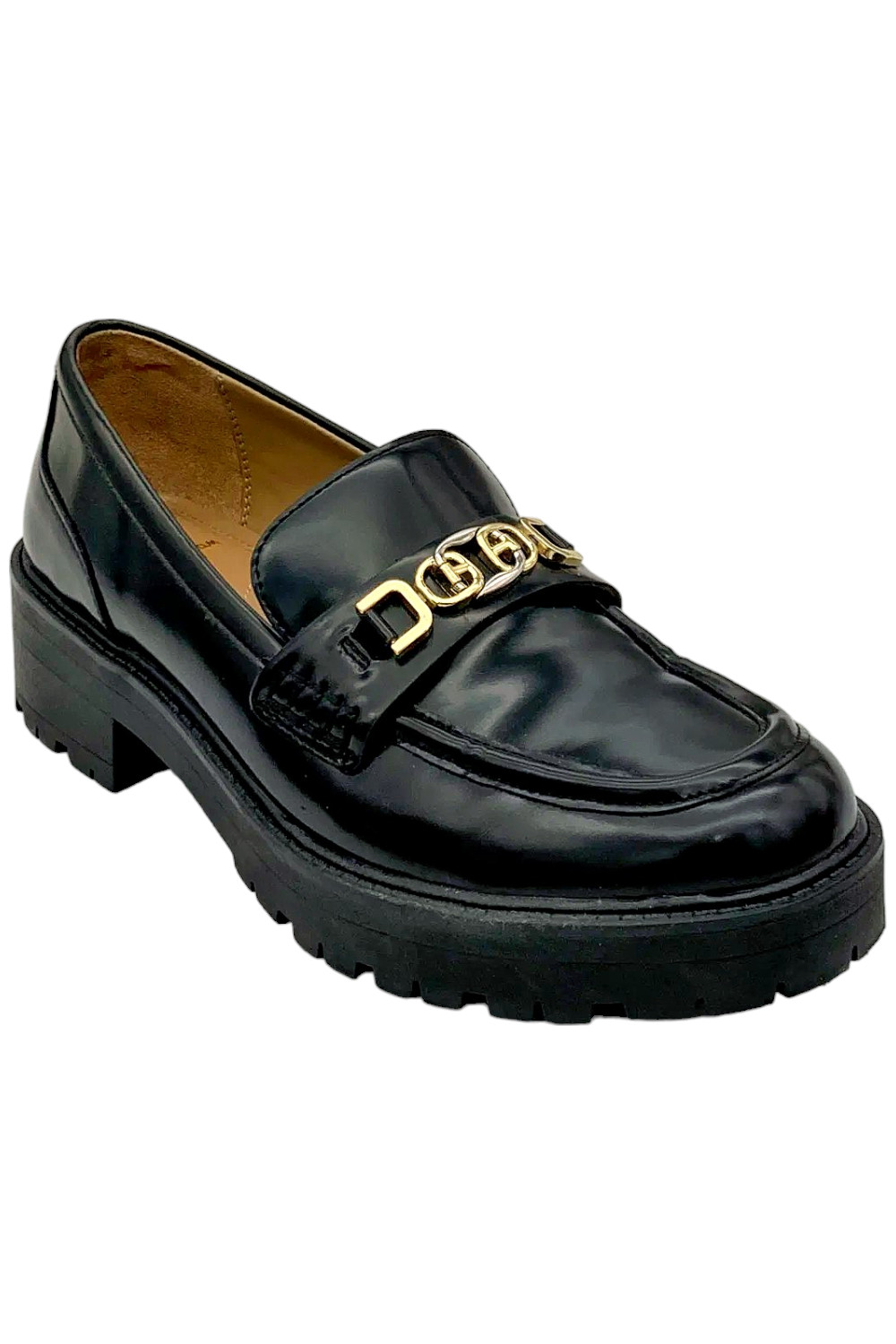 Женские мокасины на платформе Teagan от Sam Edelman черного цвета 11990₽