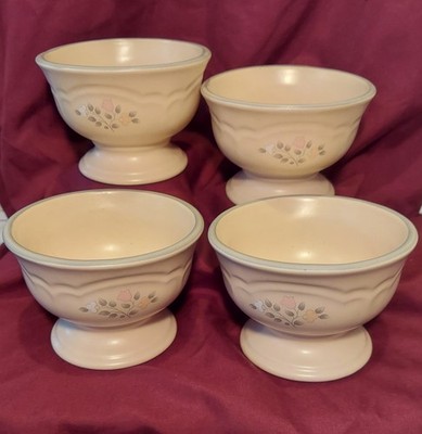 Pfaltzgraff Heirloom - Open Potpourri Footed/ Sherbert Bowls - Set Of 4.