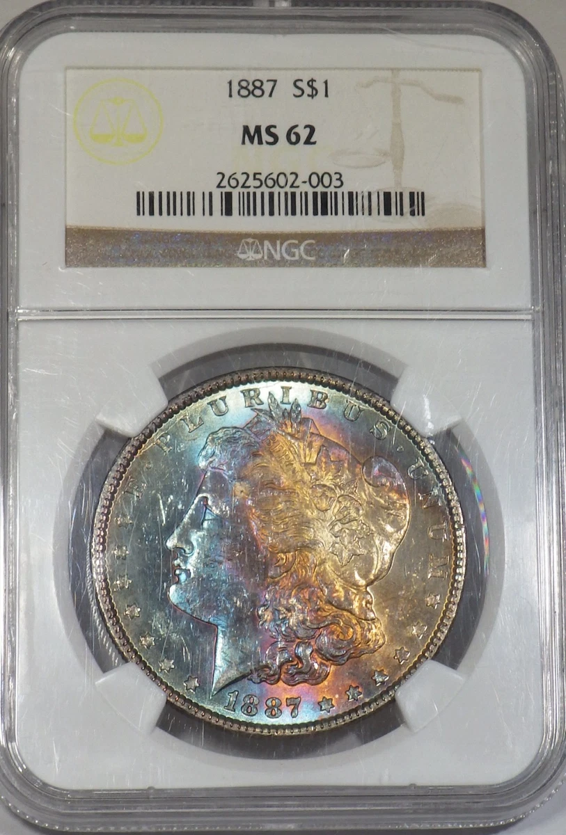 MS 62 Graded 1887 Year Morgan US Dollars (1878-1921) for sale | eBay