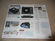 Sansui FR 5080s Turntable Brochure, 6 pg, Specs, Info Audiophile Vintage