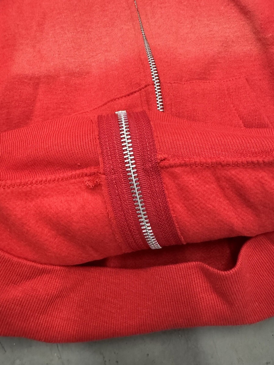 Vintage 70s 80s Healthknit Red Zip Up Hooded Sweatshirt SIZE Vintage 70s 80s Healthknit Red Zip Up Hooded Sweatshirt SIZE