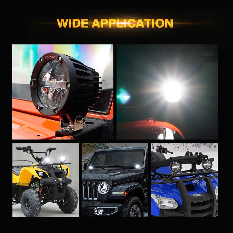 Soporte de montaje Fit Jeep Cherokee XJ 84-01 + vainas LED luces antiniebla haz alto-bajo Foto 4 de 4