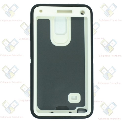 For NEW Samsung Galaxy Note 4 Defender Case Cover w/Clip&Screen Black White - Picture 3 of 7