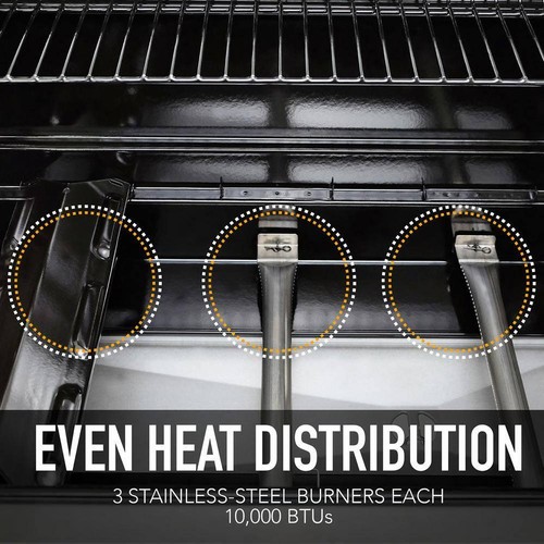 Kenmore 3-Burner Propane Gas Grill 45"Hx51"W With Side Shelve, Tool Holder, Red - Picture 7 of 10