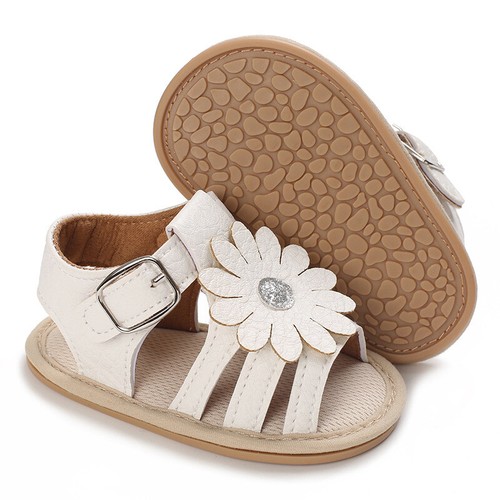 Gift Baby Girl Pram Shoes Infant Toddler Daisy Summer Sandals Trainers 3 6 9 12 - Picture 16 of 22