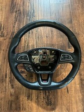 2015-2018 Ford Focus St Flat Bottom Steering Wheel Black Leather Oem Used