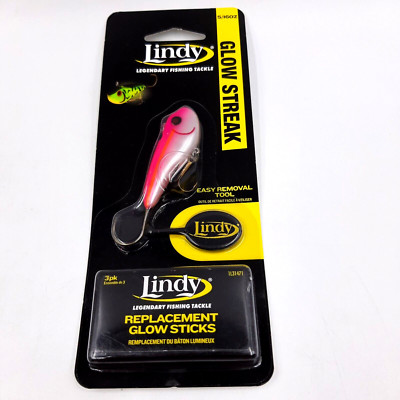 Lindy Glow Streak 5/16 OZ Pink Shad Ice Fishing Jig Lure Easy Removal Tool New