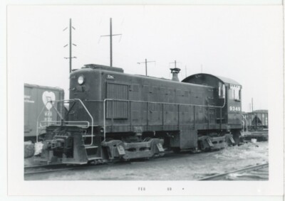 Train Photo - New York Central Railway #9349 Alco Switcher Locomotive 1969