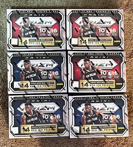 2020-21 Panini Prizm Basketball Red Ice Prizms Mega Box Sealed Target