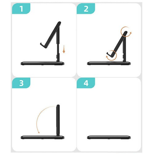 Adjustable Phone Tablet Desktop Stand Desk Holder Mount Cradle For iPhone iPad - Picture 7 of 16