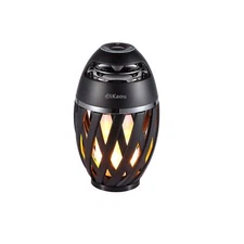 LED Flame Outdoor Table Lamp Torch Table Lamp with Blutooth Speaker, Recharge...