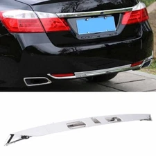 For 2013 2014 2015 Honda Accord Rear License Garnish Molding Chrome Trunk Trims