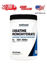 Nutricost Creatine Monohydrate Micronized Powder 500G, 5000mg Per Serv (5g) - 10