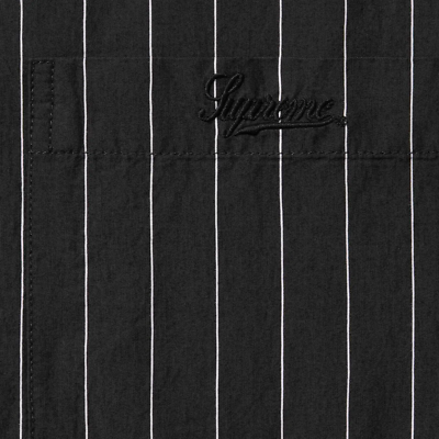Supreme Stripe S/S Pajama Shirt Black Light Blue Brown 3colors