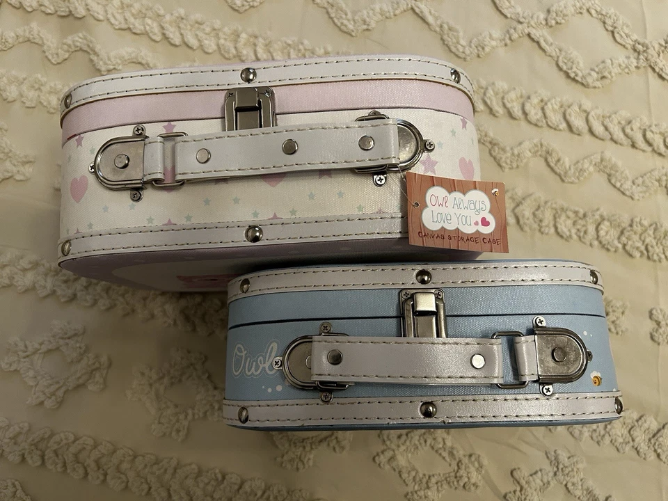 Kinder Kofferset „Eule“  2-teilig Dekokoffer Spielkoffer Spielset Koffer NEU ★ - Bild 2 von 3