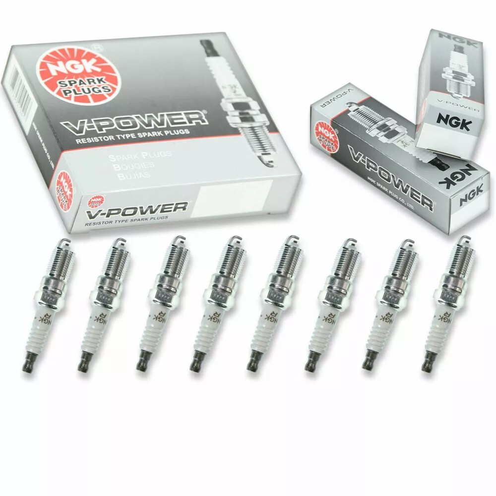 NGK 4177 TR6 V-Power Premium Copper Spark Plugs Set Of 8