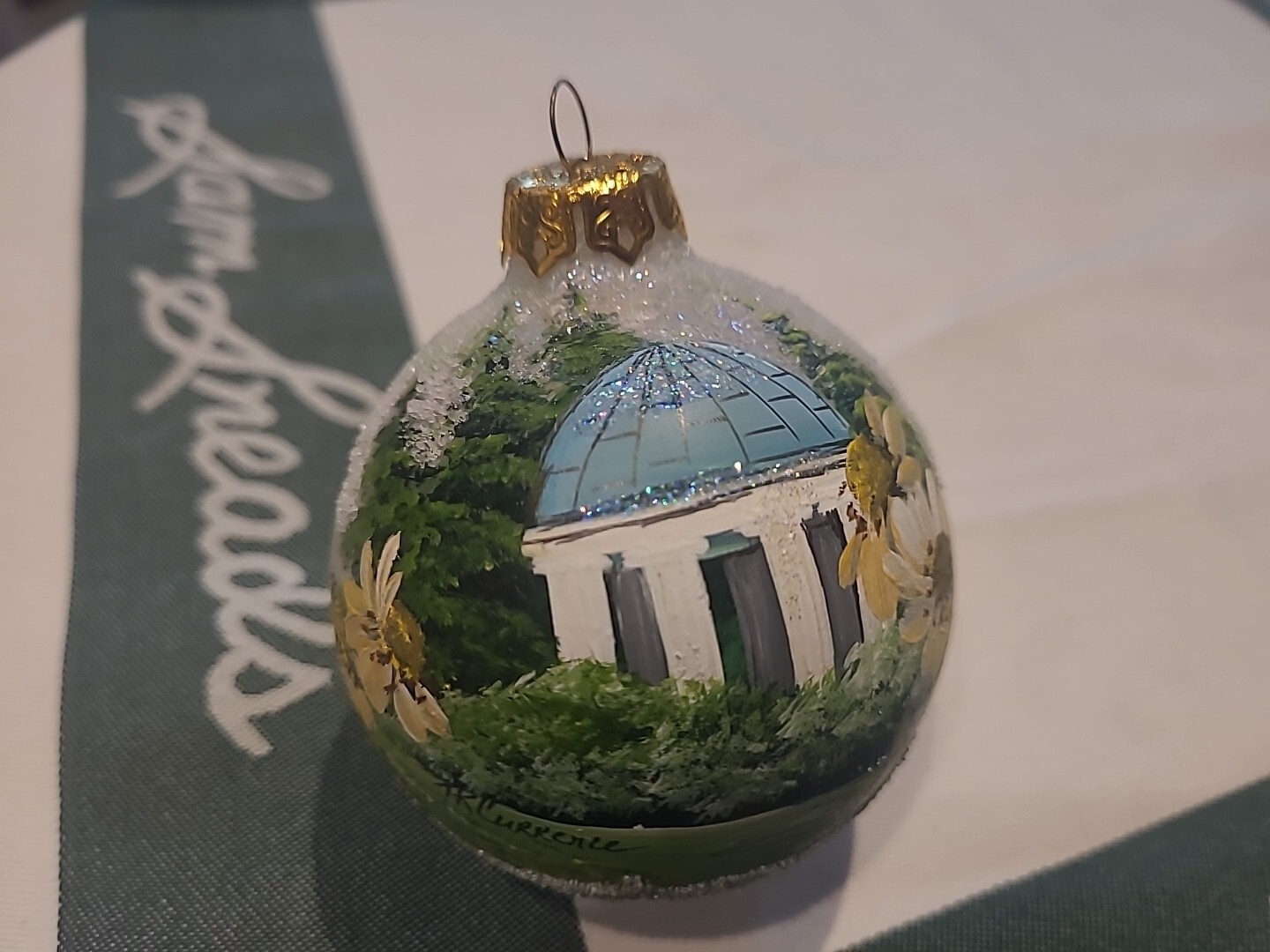 Greenbrier Hotel Hand Painted Dollhouse Springhouse Squirrel Christmas