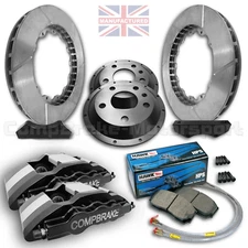 TO FIT RENAULT CLIO 3 18” FRONT BRAKE KIT – 6 POT CALIPERS 350MM X 32MM
