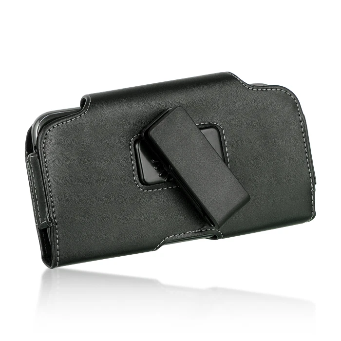 Premium Belt Clip Holster Pouch Leather Case Holder for Cell Phones - Image 2 of 4