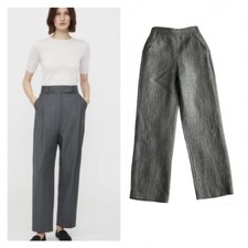 Giorgio Armani Trouser Pants Slacks Silk Mohair Crinkle Effect Straight Sz 2 EUC