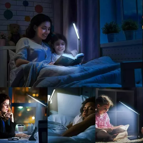 5 Level Dimmable Touch LED Table Lamp Bedside Study Reading Desk Light USB Cable - Picture 10 of 12