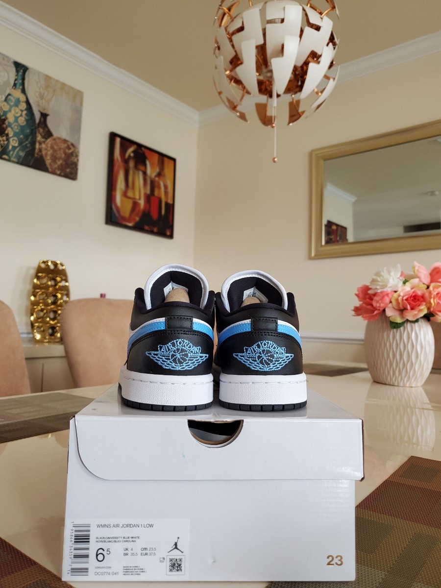 jordan 1 white carolina blue black