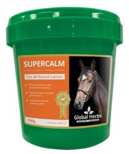 Global Herbs SuperCalm 1kg Tub, Calmer, Horse Feed Supplement