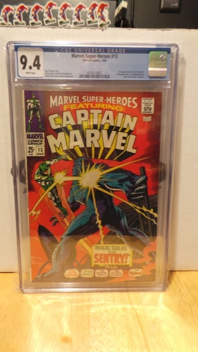 Marvel Super-Heroes #13 cgc 9.4 white pages!!! first Carol Danvers!!!
