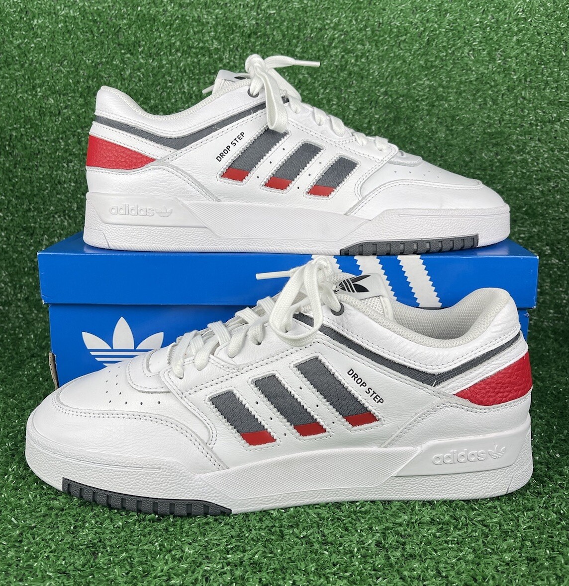 靴 Adidas Drop Step White Multi Men Adidas originals drop step low basketball/Casual