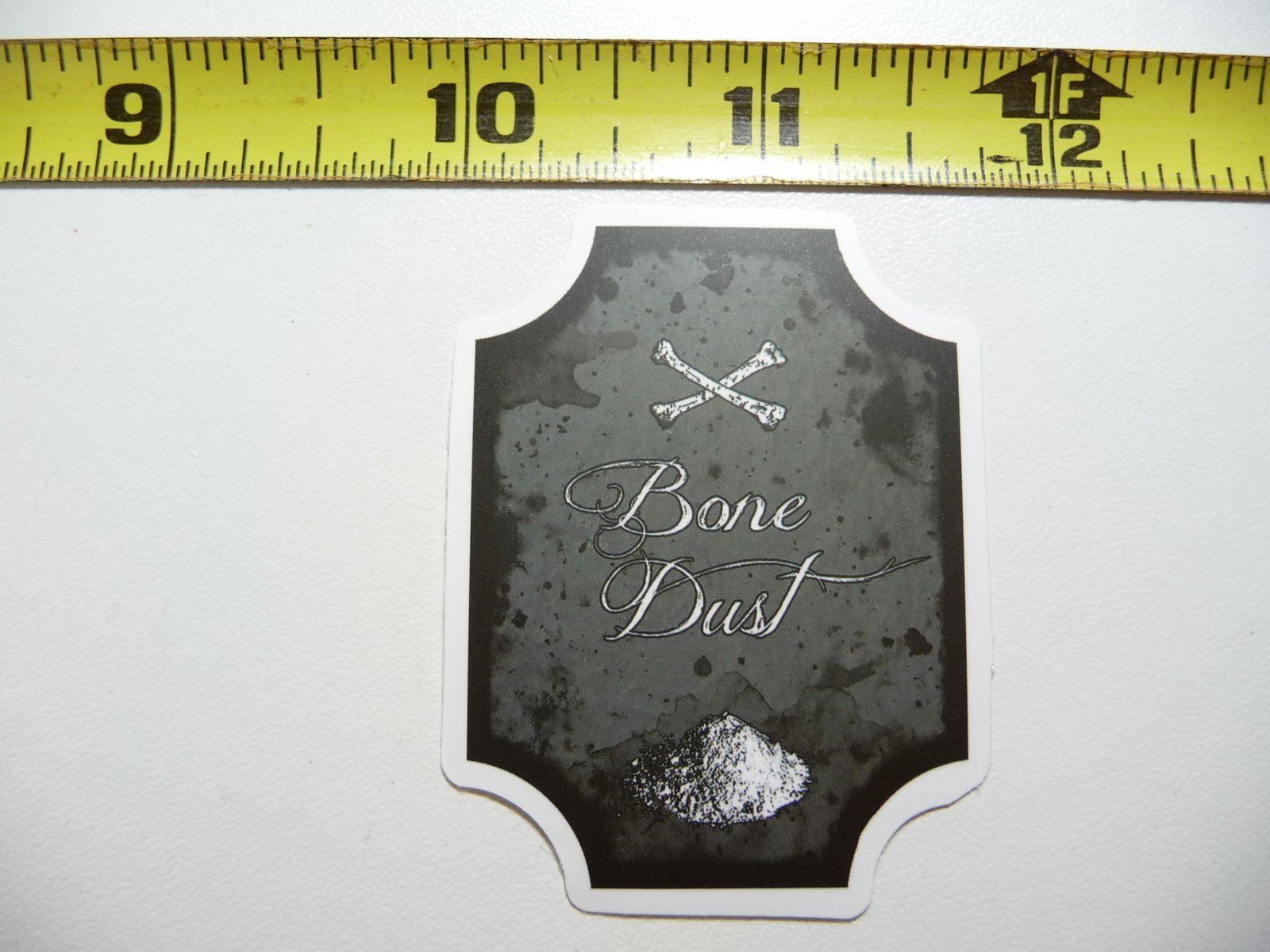 BONE DUST DECAL STICKER WITCHCRAFT POTION SPELL WITCH GOTH LABEL FUNNY