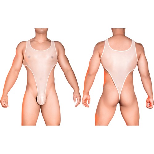 Sexy Ropa de club nocturno Body Ropa de dormir Leotardo Calzoncillos Tanga Sin mangas Brillante para hombre - Imagen 62 de 69
