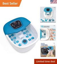 CINERY Foot Spa Bath Massager with Heat, Bubbles, Vibration and Pedicure Foot...