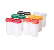 12 piezas Carlisle PS602N00 Stor 'N Pour 32 oz. Juego de contenedores de respaldo de cuartos de galón