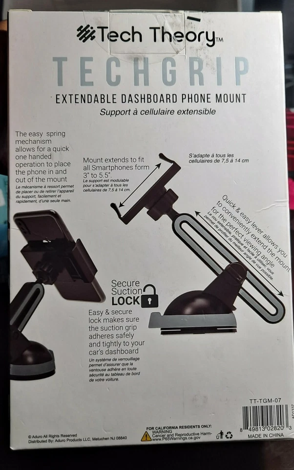 Tech Grip Extendable Dashboard Phone Mount By Tech Theory - Image 3 of 4