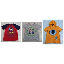 Boys MULTIBRAND Multicolor Bundle Set Of 3 T-Shirts With Logo Size 5-6