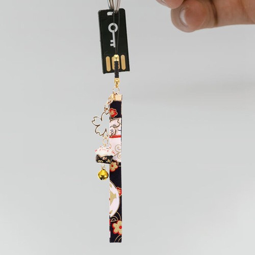 2 szt. Happy Cat Wisiorek Charms Do telefonu komórkowego Cat Dzwonki Zawieszka telefoniczna - Zdjęcie 8 z 12