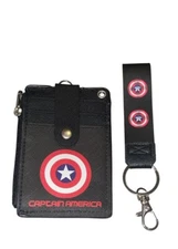New Captain America Wallet ID/Credit Card Slots Coin Holder