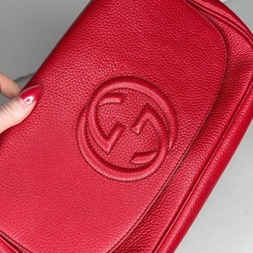 Gucci Soho Red Tassel Chain Crossbody Bag - Picture 6 of 14