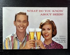 Wiedemann Brewing What Do You Know About Beer Booklet Book Newport Kentucky VTG