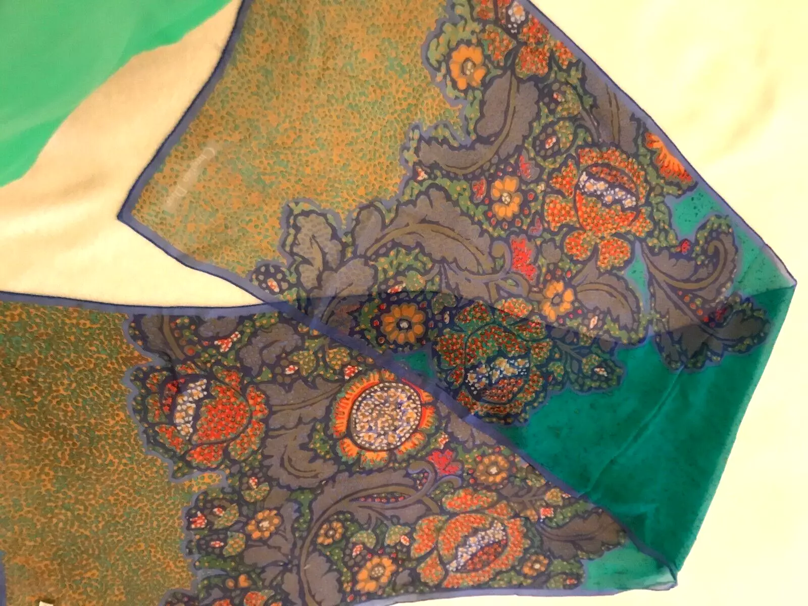 Foulard soie vintage Dior 68 
