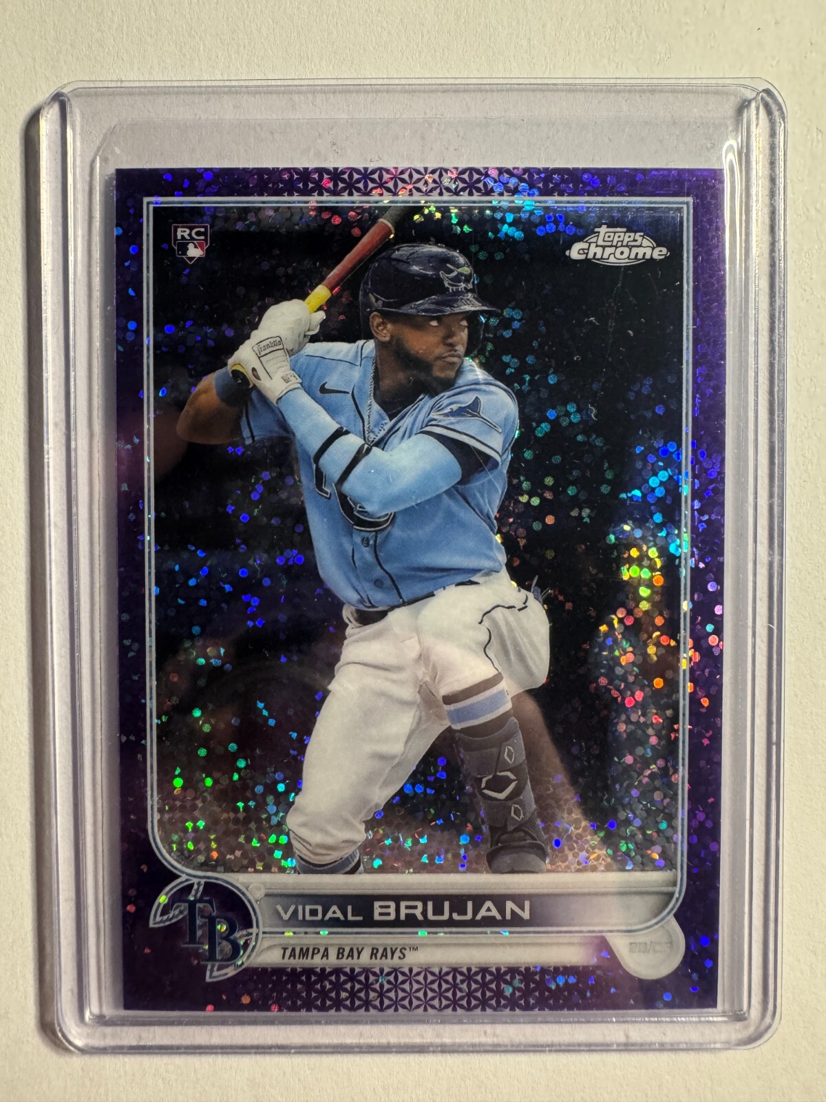 K302,931 - 2022 Topps Chrome Purple Speckle Refractors #134 Vidal Brujan #/299